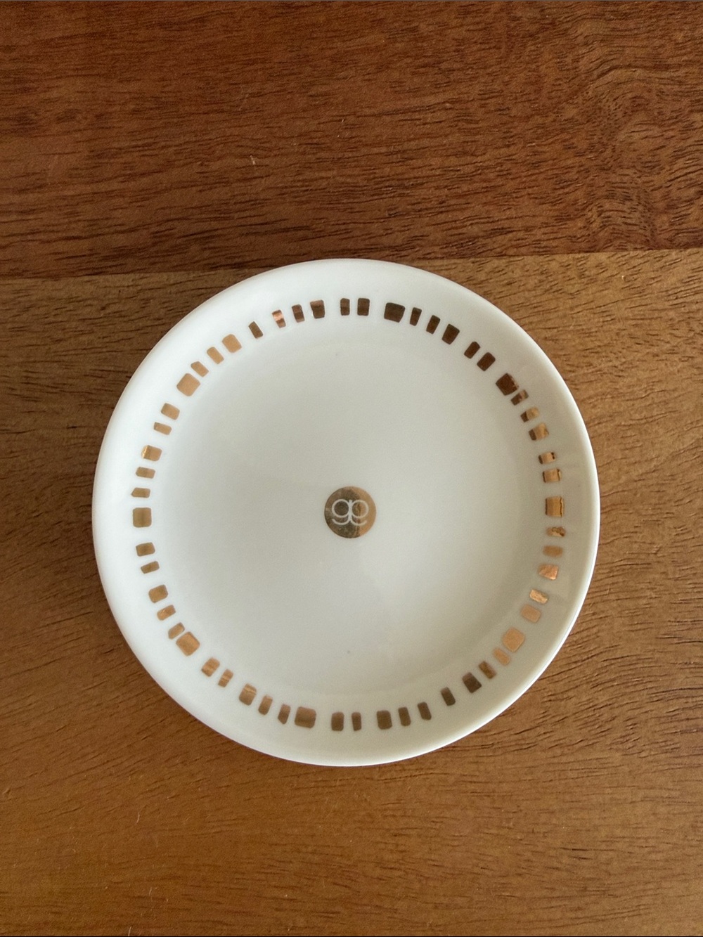 Gorjana White and Gold Decorative Dish